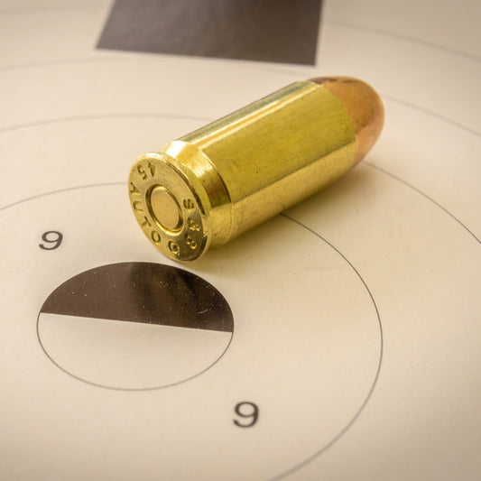 .45 ACP Ammo on Target