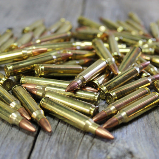 A pile of .223 Ammo