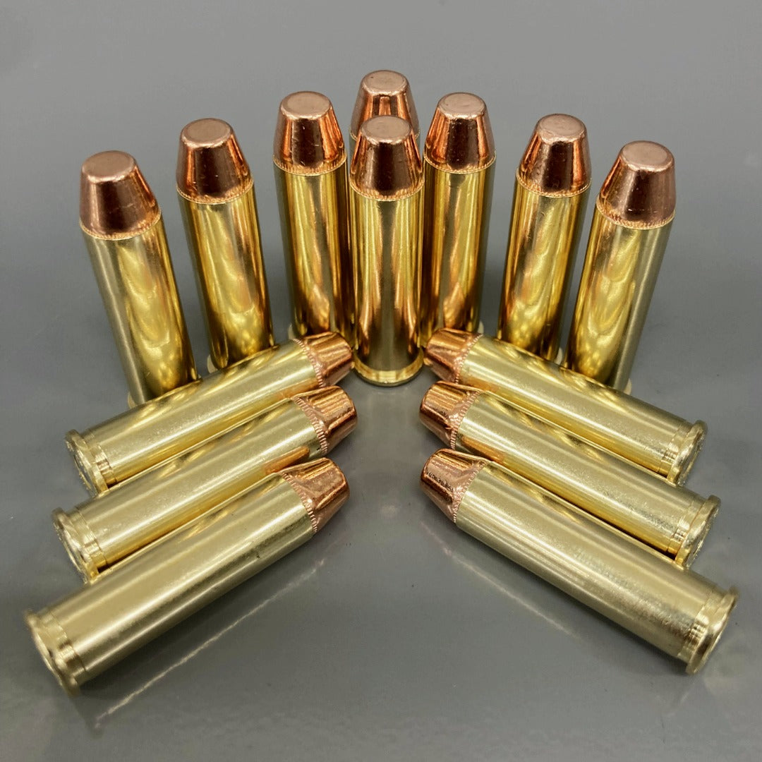 357 Magnum Ammo Lined Up