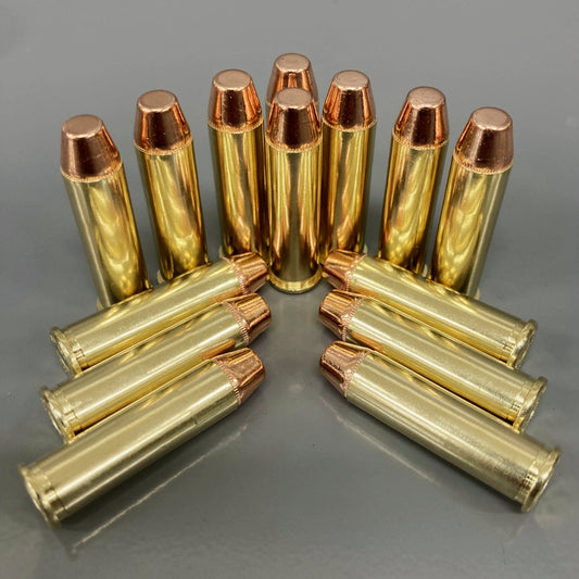 357 Magnum Ammo Lined Up